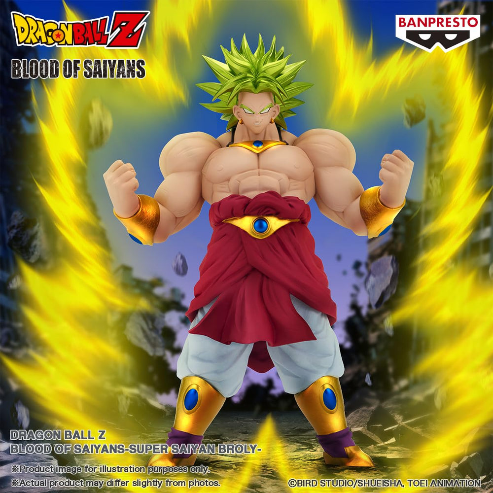 Banpresto Dragon Ball Z Broly Blood of Saiyans figure scale-friendly display piece