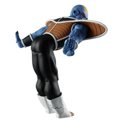 Banpresto Dragon Ball Z Burter figure side pose enhances dynamic shelf display