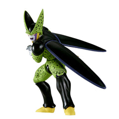 Banpresto Dragon Ball Z Cell vs Gohan figure with dynamic silhouette for shelves