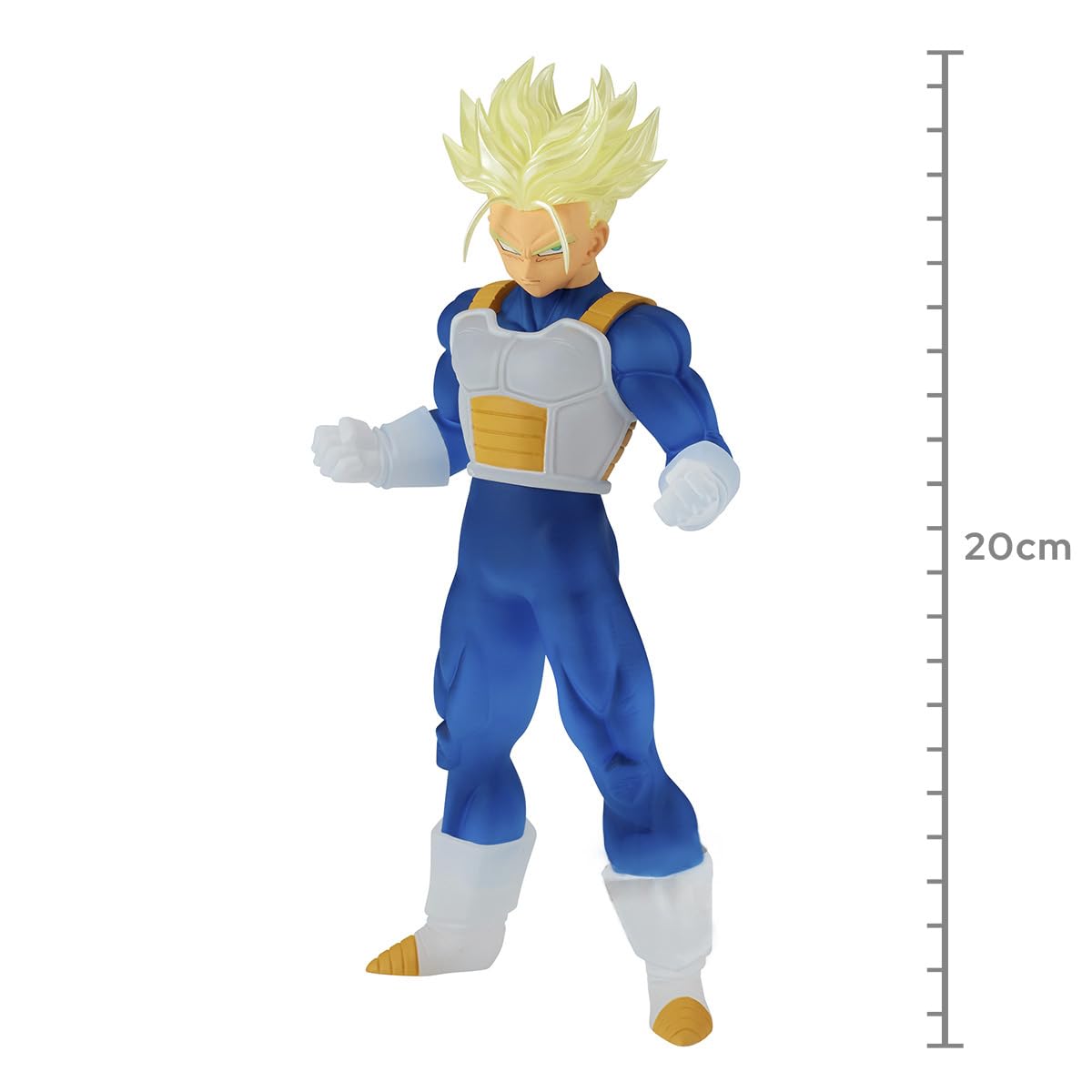 Banpresto Dragon Ball Z Clearise Trunks base detail enhances stable tabletop display.