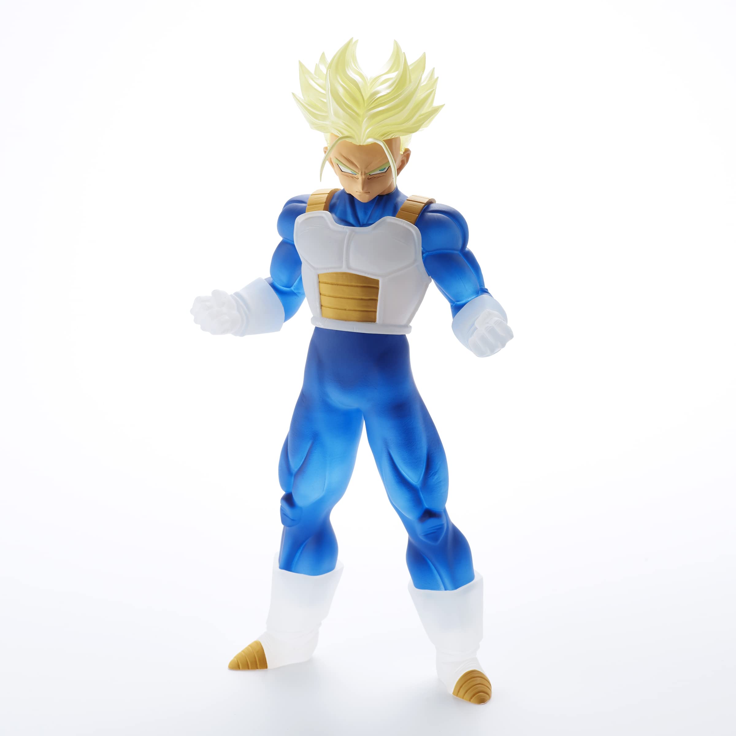 Banpresto Dragon Ball Z Clearise Trunks stands 7.1 inches tall for compact spaces.