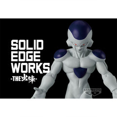 Banpresto Frieza Solid Edge Works figure captures dynamic action in forward pose.