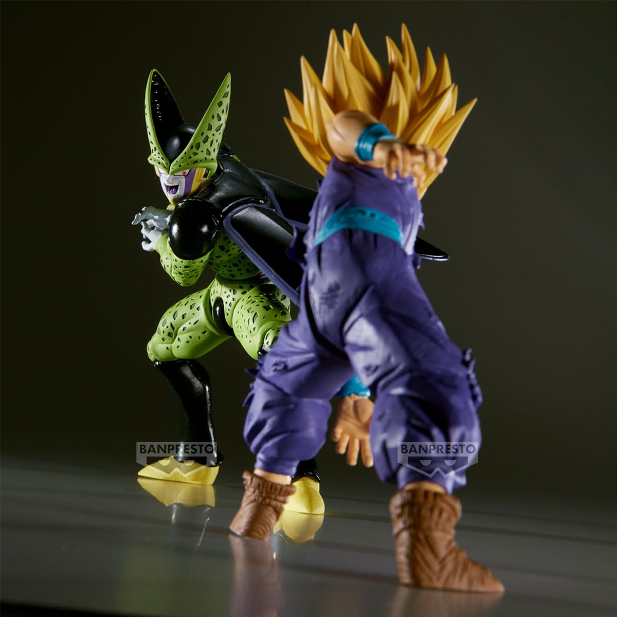 Banpresto Dragon Ball Z Gohan vs Cell mood shot for collection display.