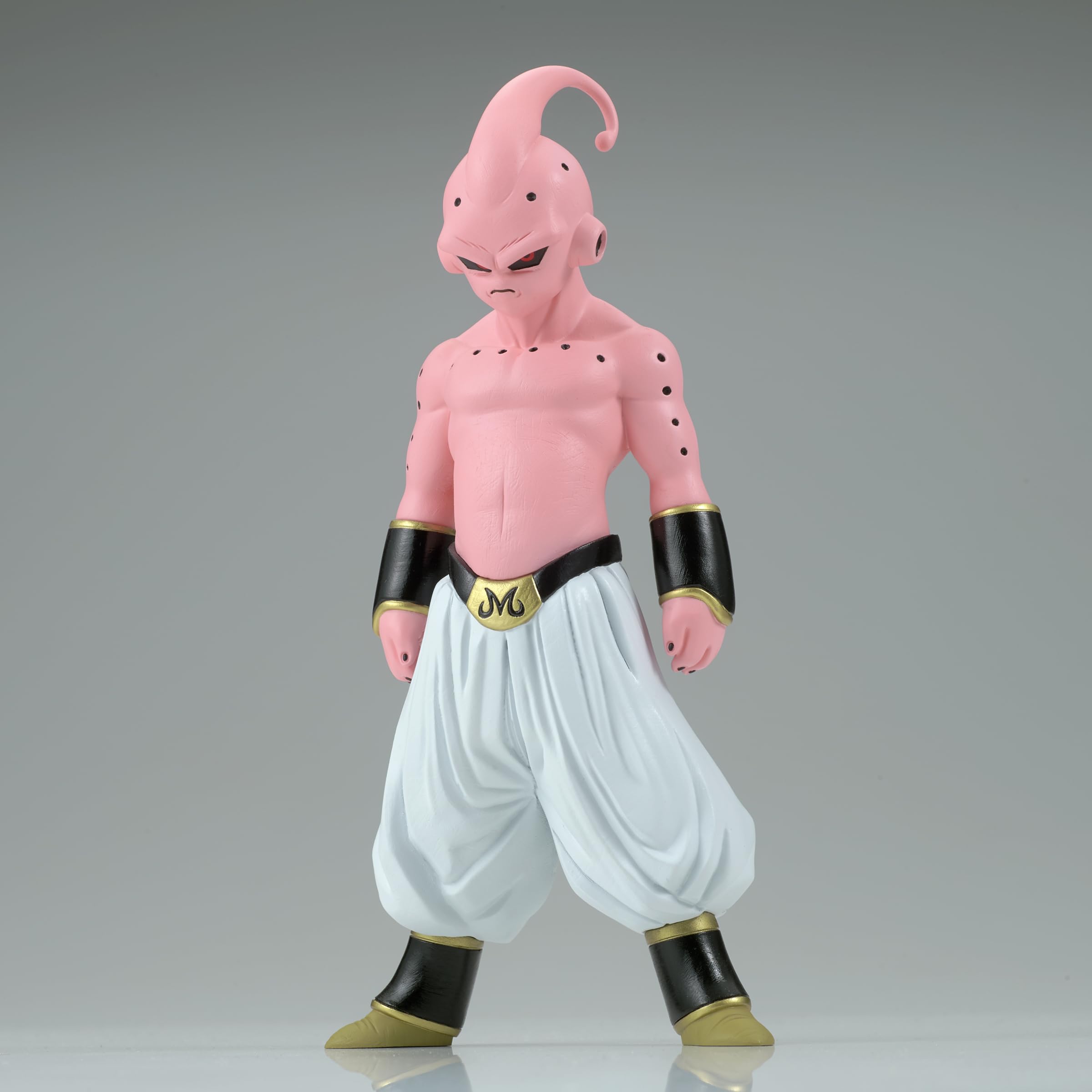 Banpresto Kid Buu Vol.16 on a stand complements other Banpresto figures.