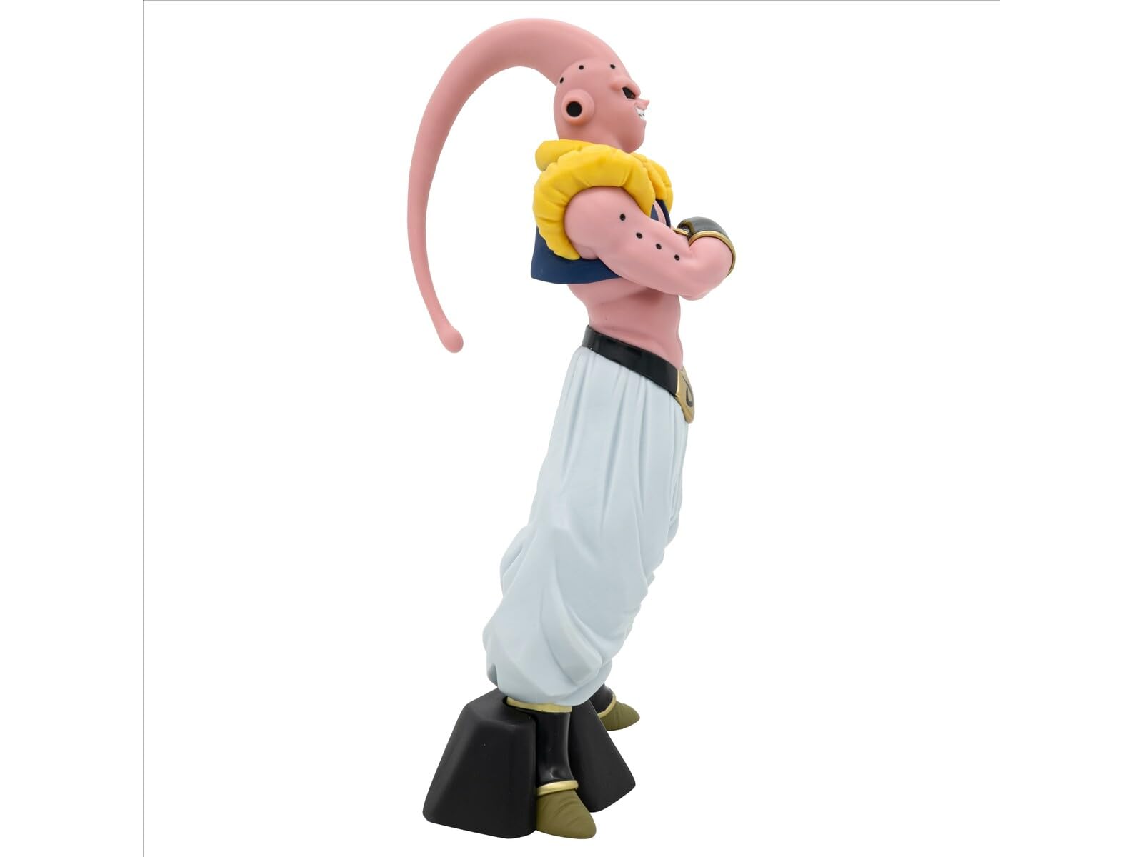 Banpresto Majin Buu displayed on a stand for diorama setups