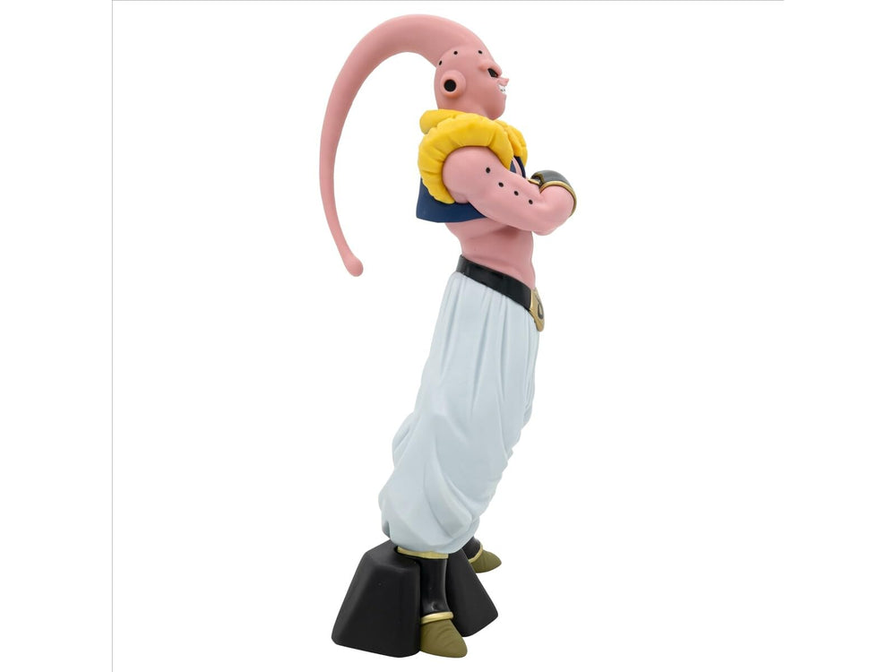 Banpresto Majin Buu displayed on a stand for diorama setups