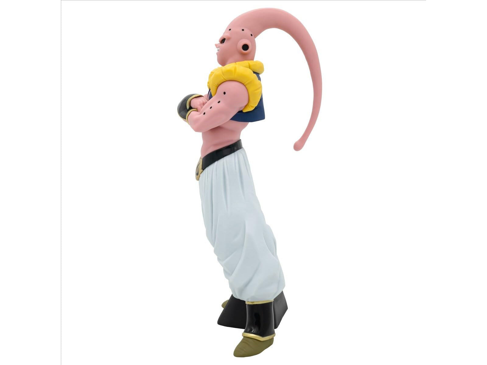 Banpresto Majin Buu packaging front with branding and warning label