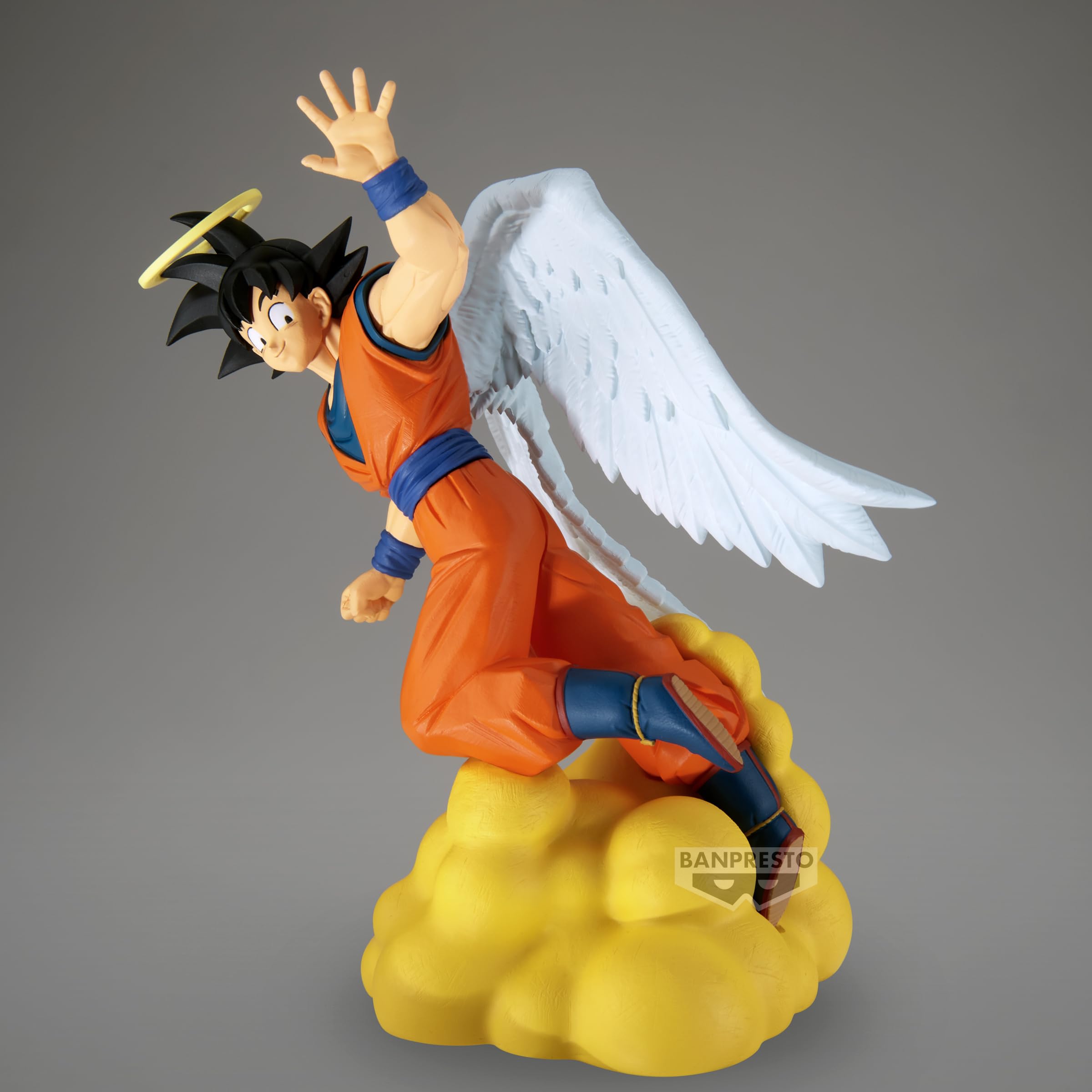 Official license label on Banpresto Son Goku History Box packaging