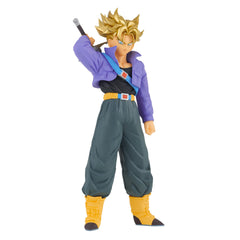 Banpresto Dragon Ball Z Super Saiyan Trunks front view for display-ready collection