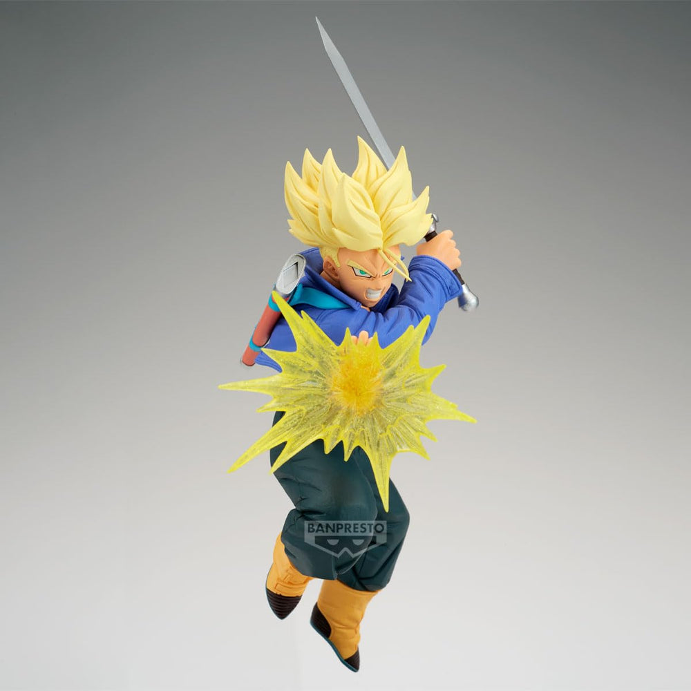 Banpresto Trunks GxMateria figure articulation close-up highlighting posing options