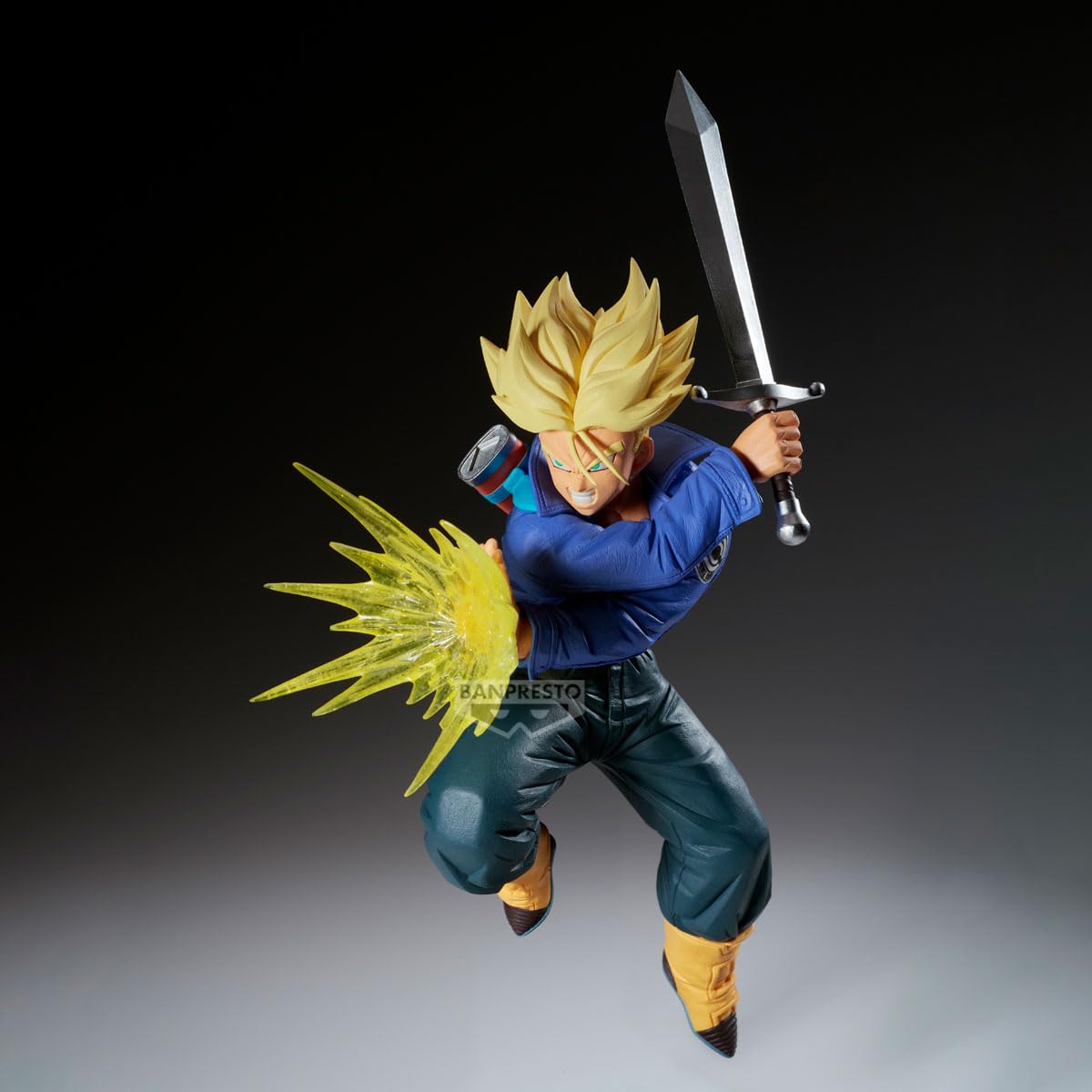 Banpresto Trunks detail shot showing paintwork and sculpt quality