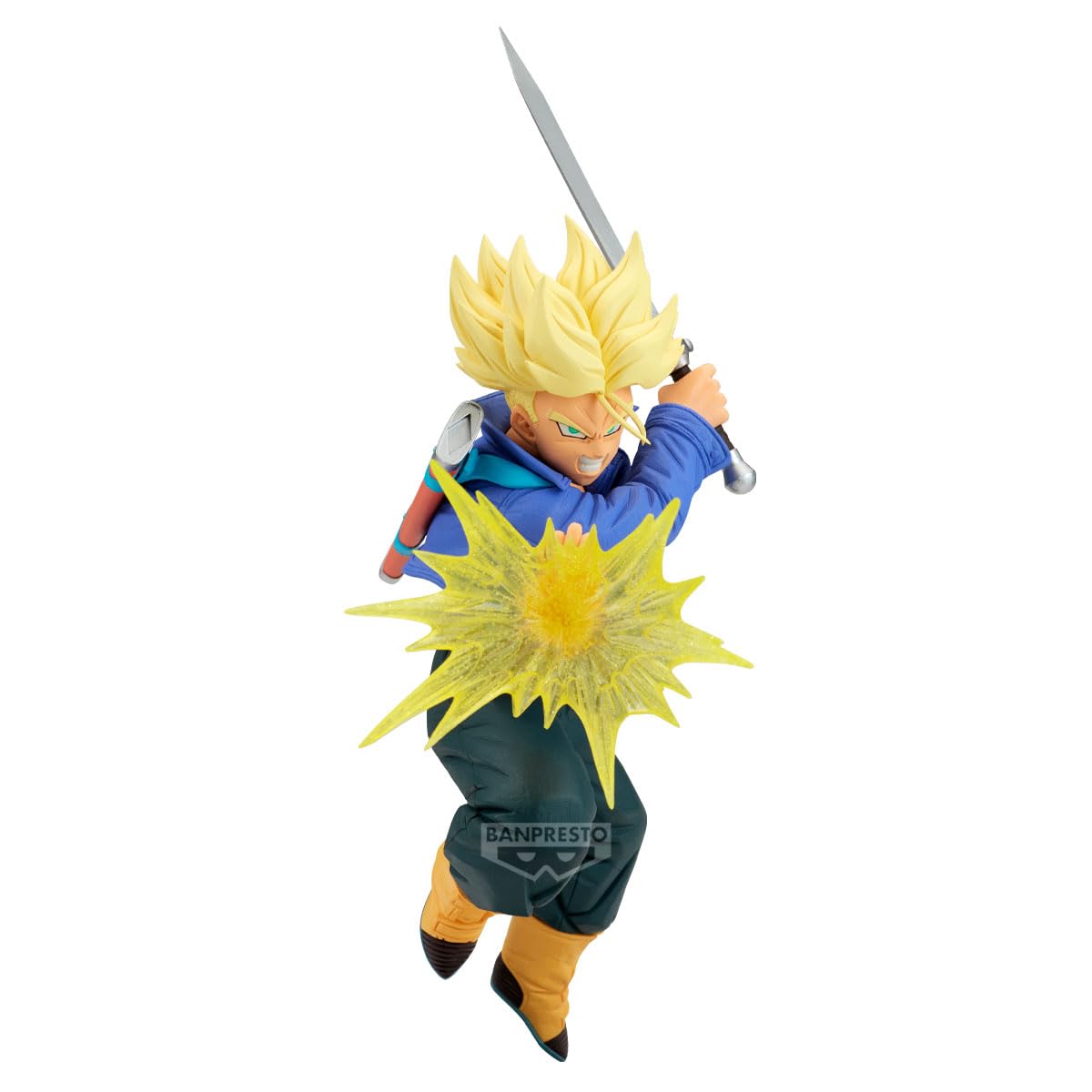Banpresto Dragon Ball Z Trunks figure front view for dynamic display collection