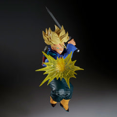 Banpresto Dragon Ball Z Trunks figure in iconic pose for shelf display