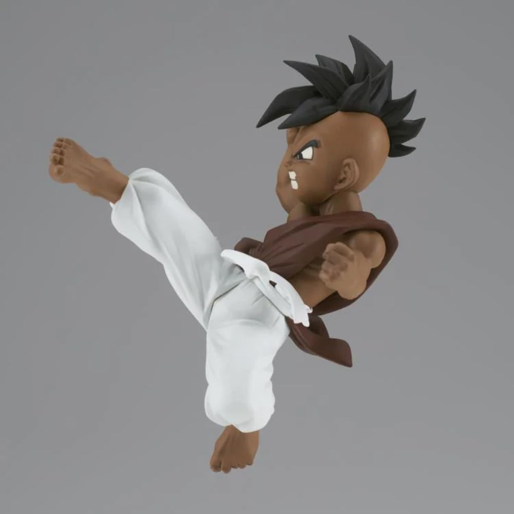 Banpresto Uub vs Goku side profile figure for dynamic shelf angles