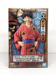 Banpresto DXF Wanokuni Luffy Yukata, color-rich figure perfect for shelf decor