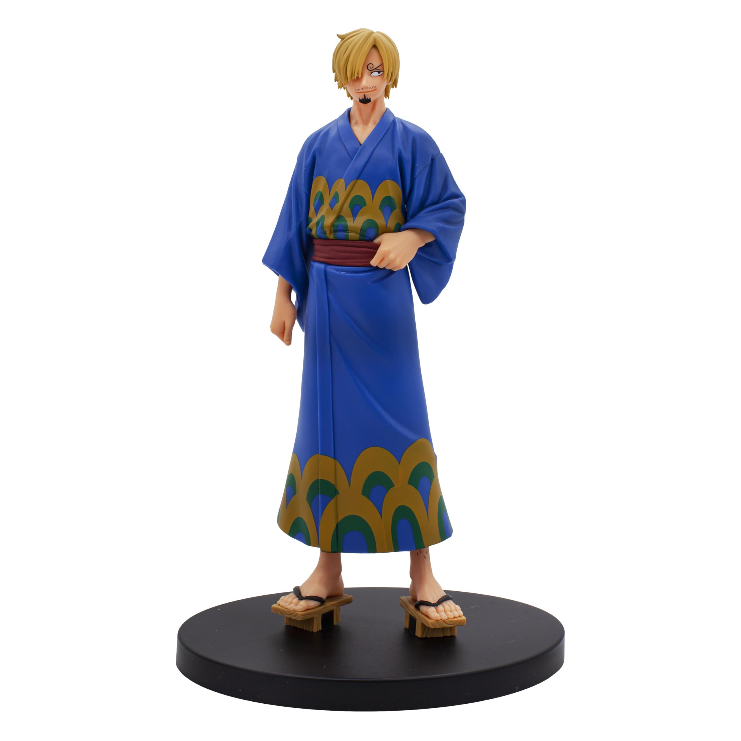 Banpresto DXF Wanokuni Sanji Yukata front view for display and collection.