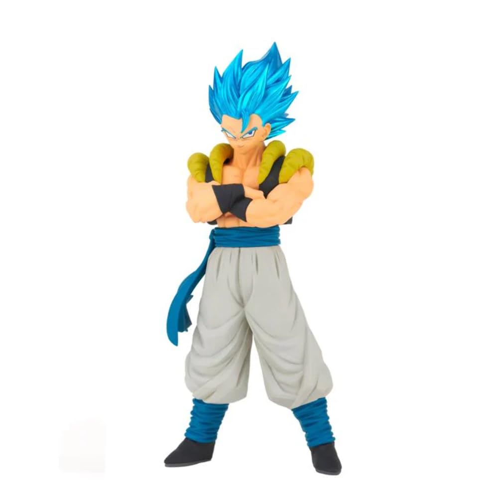 Banpresto Gogeta SSGSS side profile highlights sculpted form.