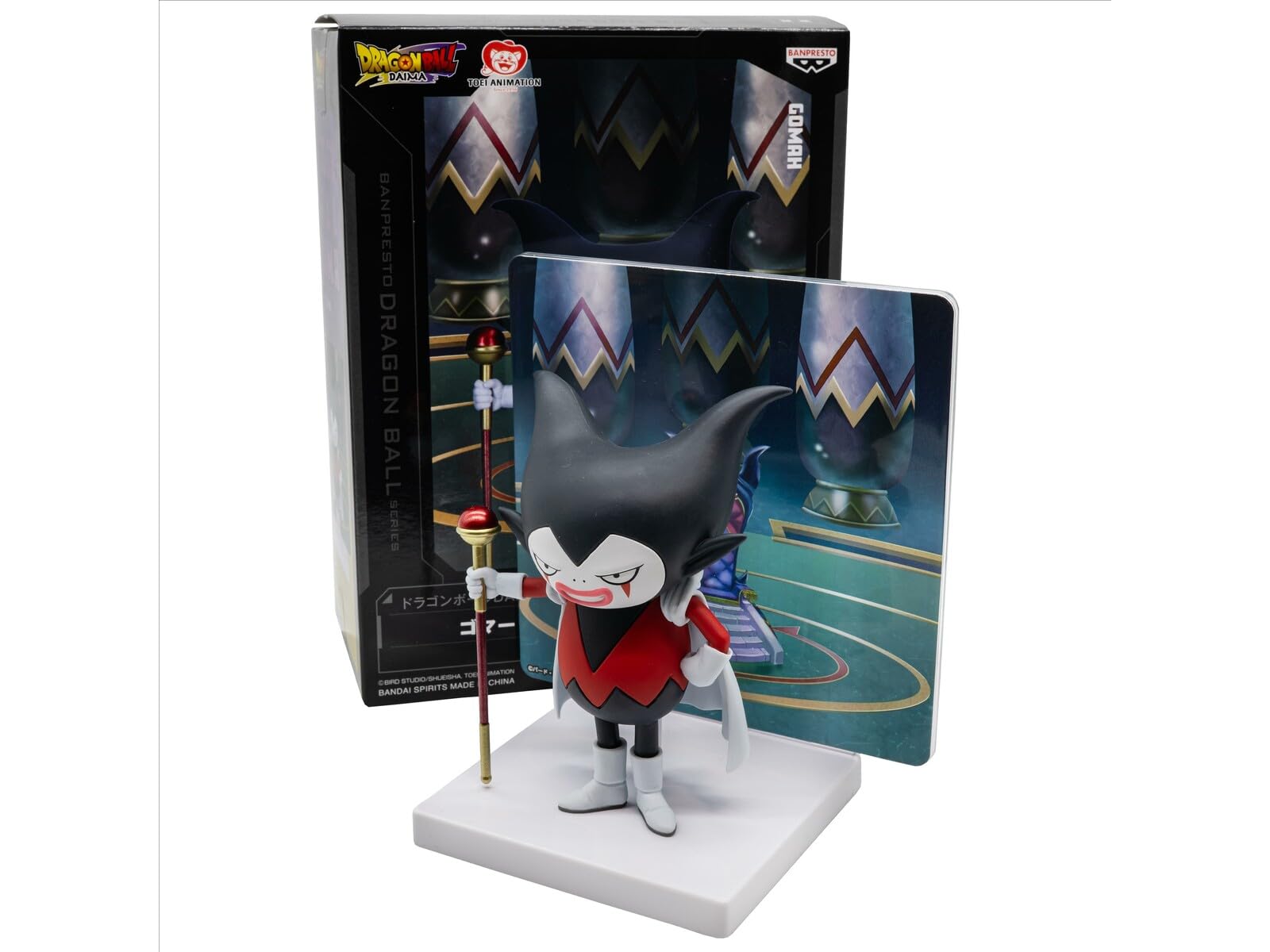 Banpresto Dragon Ball DAIMA Gomah panel figure showcased in iconic pose.