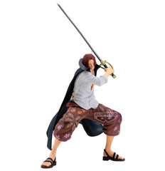 Banpresto Grandista Shanks figure viewed front for vivid display.