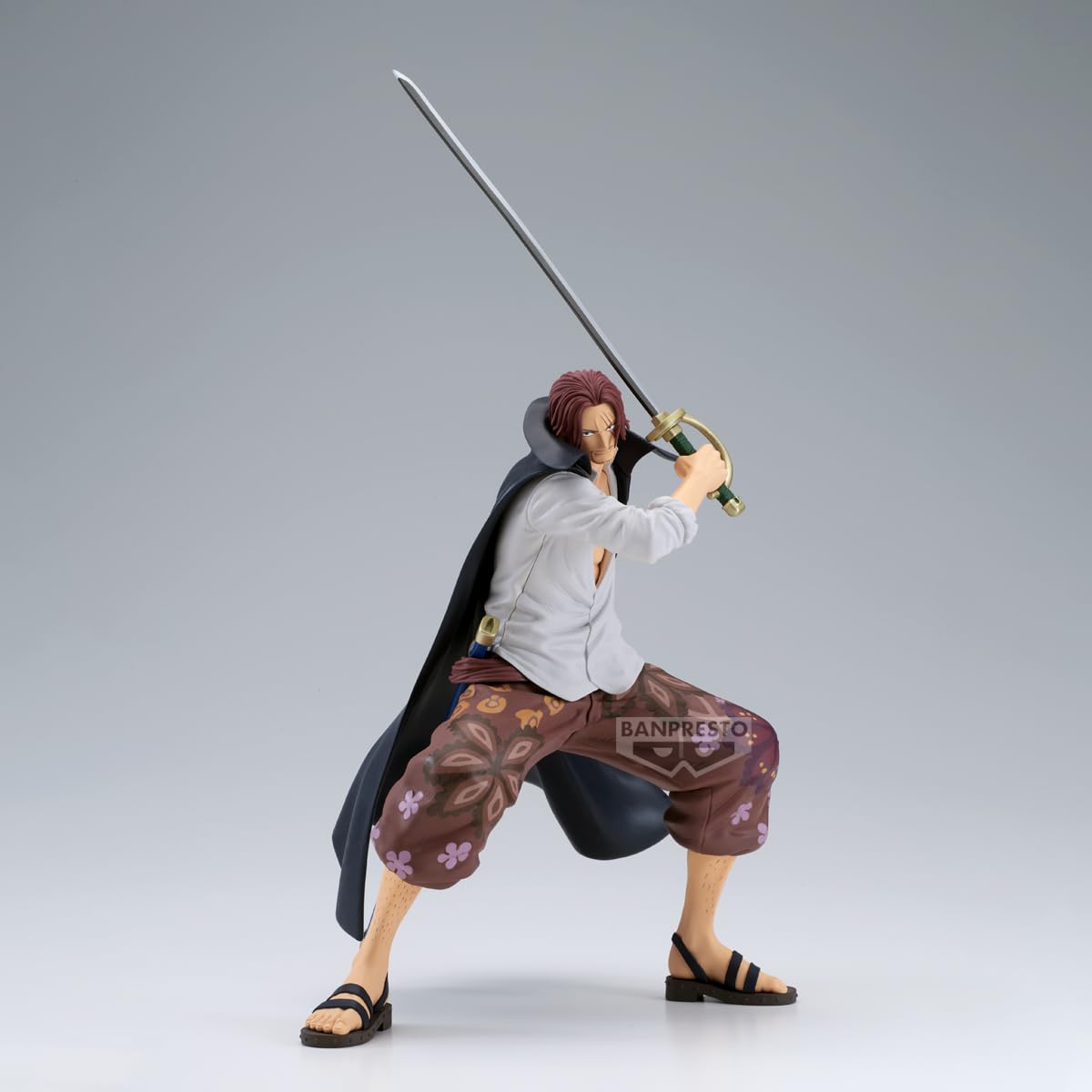 Banpresto Grandista Shanks figure side profile for dynamic display.