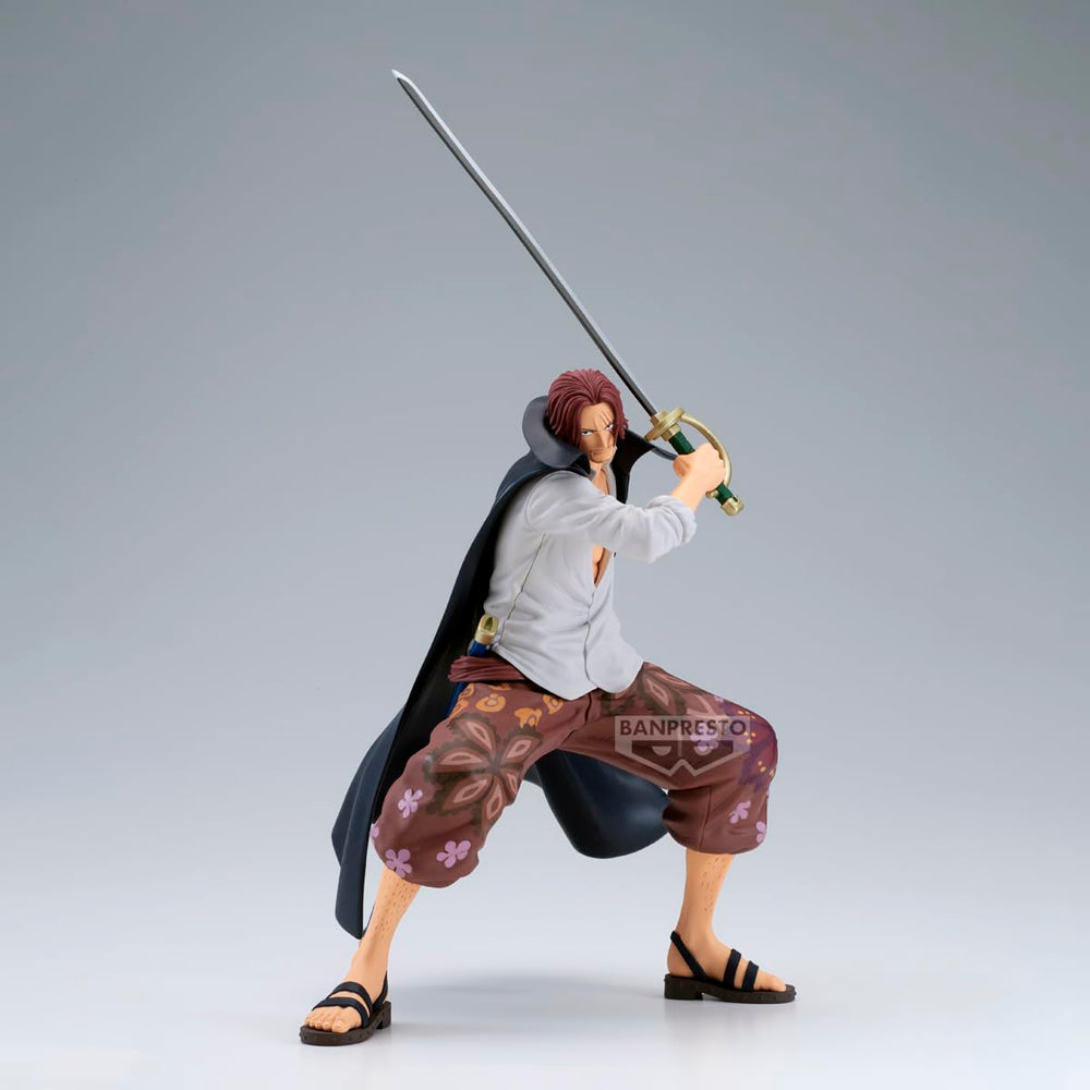Banpresto Grandista Shanks figure side profile for dynamic display.