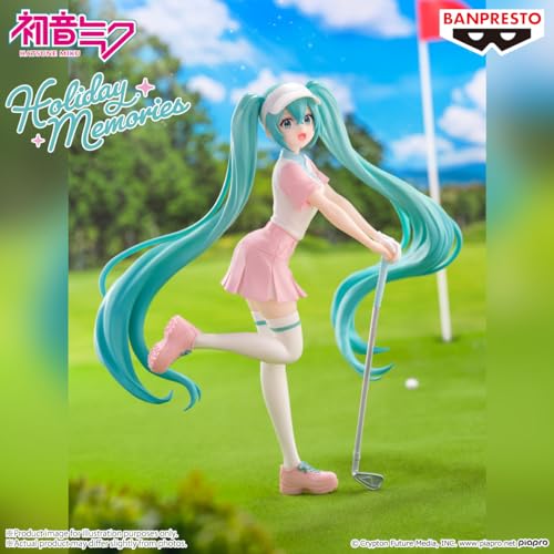 Banpresto Hatsune Miku Holiday Memories Golf iconic pose enhances display appeal