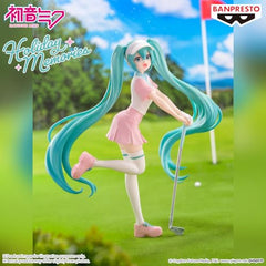 Banpresto Hatsune Miku Holiday Memories Golf iconic pose enhances display appeal