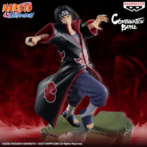 Banpresto Itachi Uchiha iconic pose portrait ideal for collectors.
