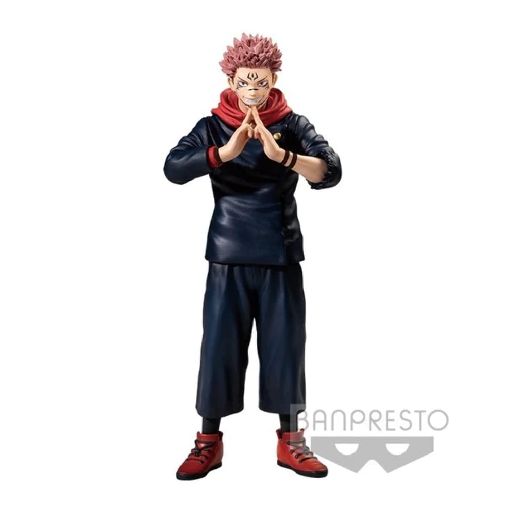 Banpresto Sukuna figure seven point one inch tall for shelf display.