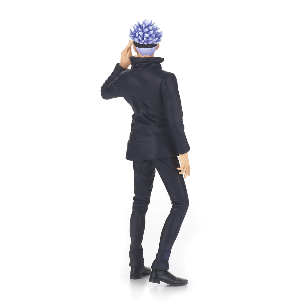 Banpresto Gojo figure packaging showing official product status