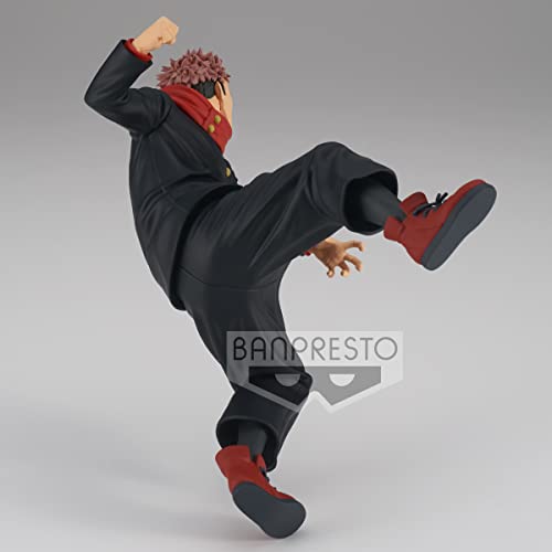 Detailed Banpresto Jujutsu Kaisen statue with textured surface and bold lines.
