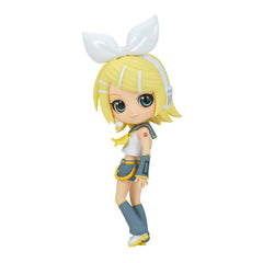 Banpresto Kagamine Rin Ver. B figure front view, vibrant eyes ideal for display collections