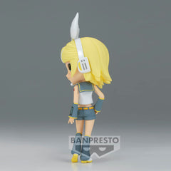 Banpresto Kagamine Rin Ver. B figure side view, dynamic pose enhances shelf presence