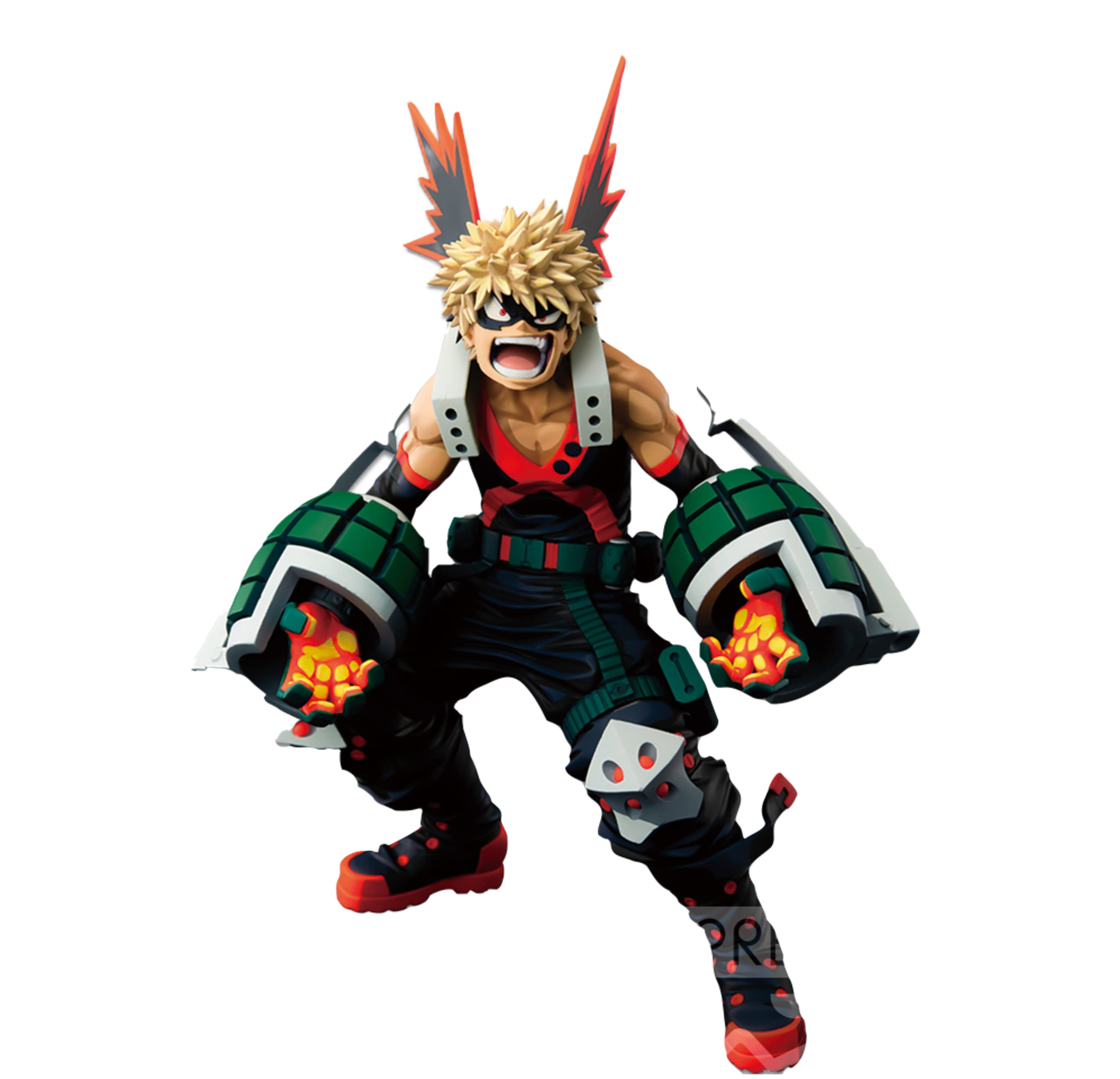 Banpresto Katsuki Bakugo front view two-dimensions, ideal for desktop display and collection