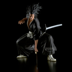 Banpresto Kenpachi Zaraki Vibration Stars boxed packaging showing licensing.
