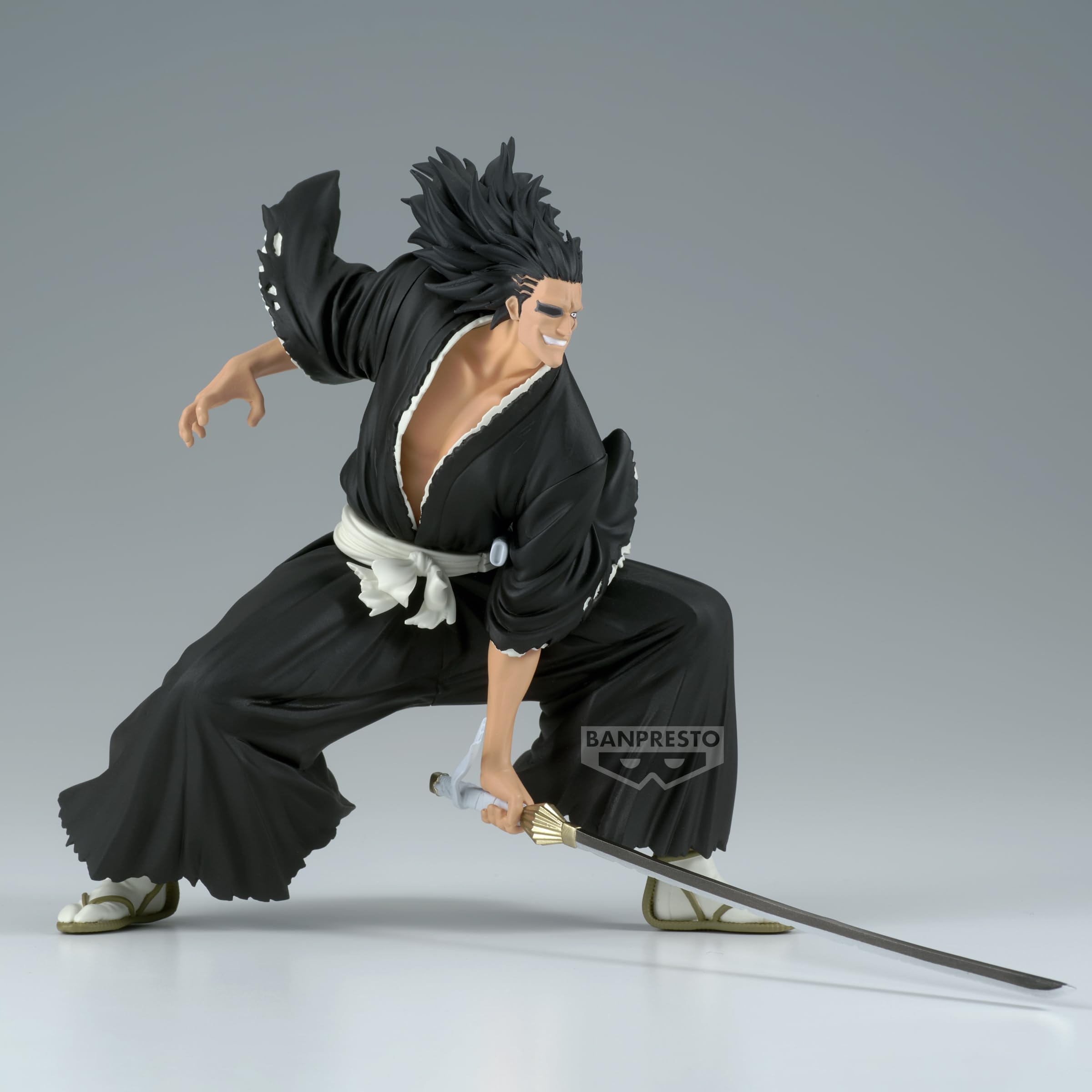 Banpresto Kenpachi Zaraki Vibration Stars portrait detail suitable for close-up display.