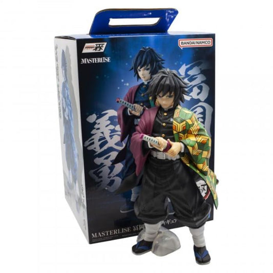 Banpresto Kimetsu no Yaiba Giyu Tomioka Vol5 figure, side view highlights detailed costume and cape.
