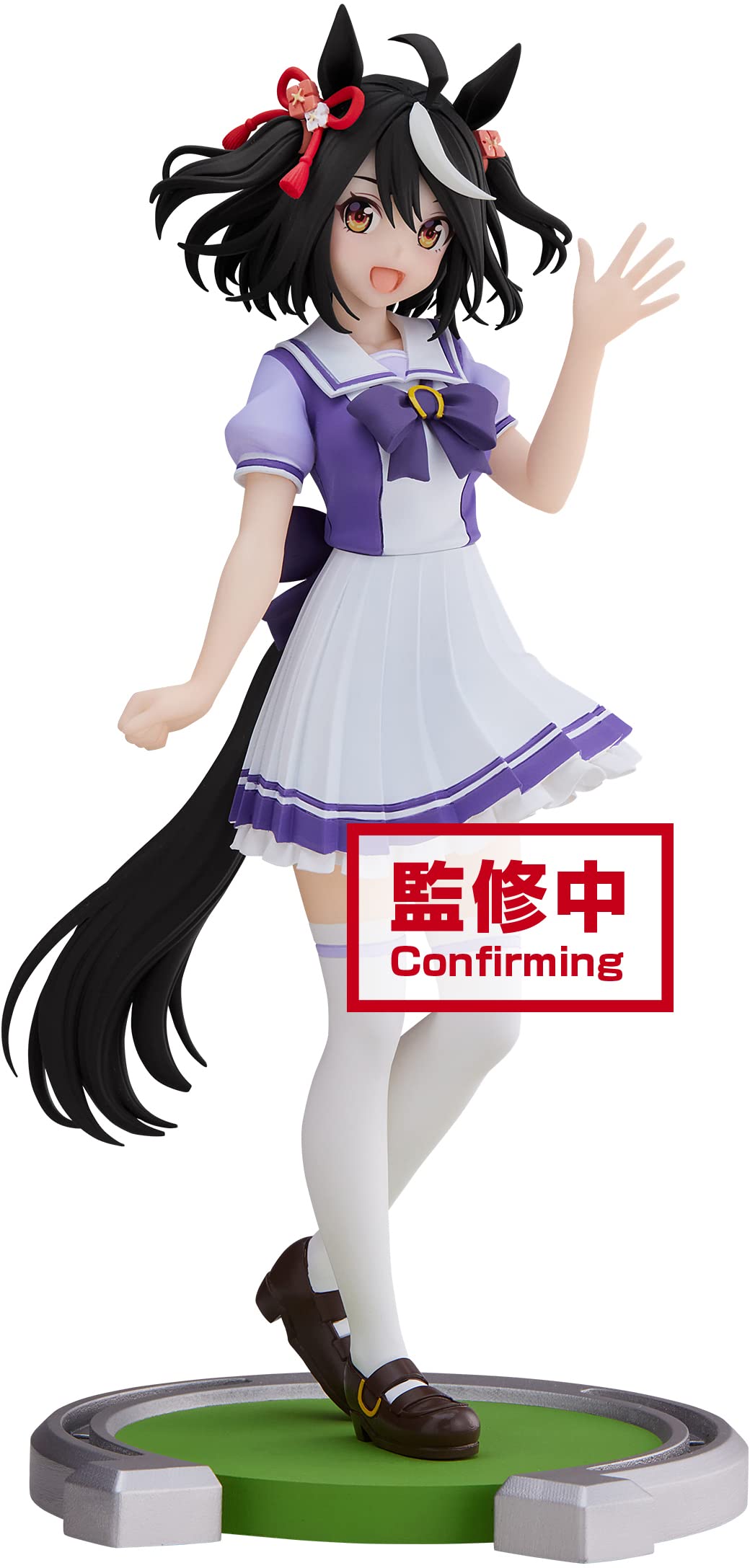 BanPresto Kitasan Black statue on display for an eye-catching Umamusume collection.
