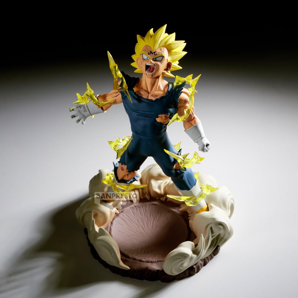 Banpresto Majin Vegeta collectible displays on shelf