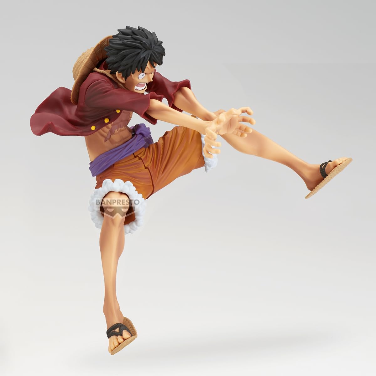 Banpresto Maximatic Monkey D. Luffy Special (B) box label confirms licensed product.