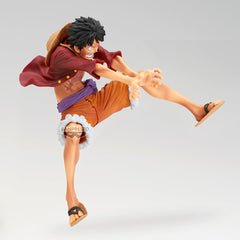 Banpresto Maximatic Monkey D. Luffy Special (B) box label confirms licensed product.
