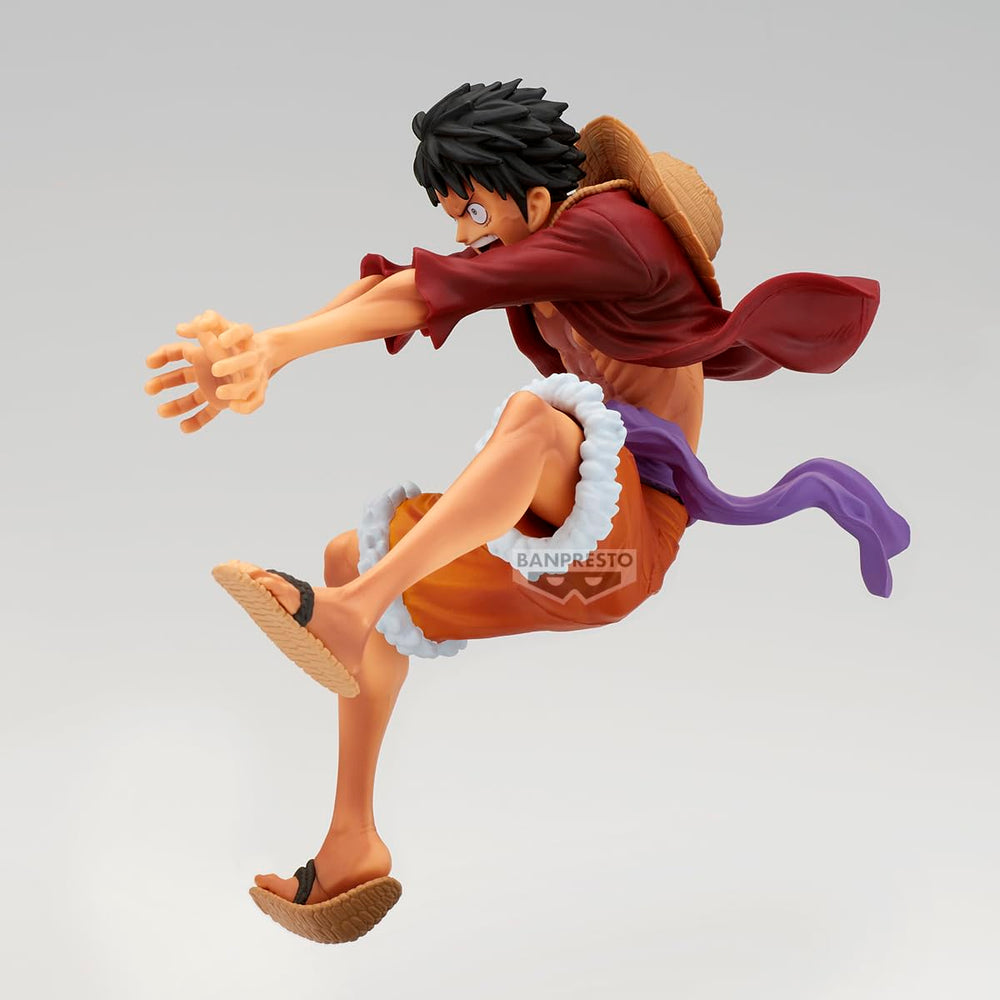Banpresto Maximatic Monkey D. Luffy Special (B) 8.3-inch height fits standard shelves.