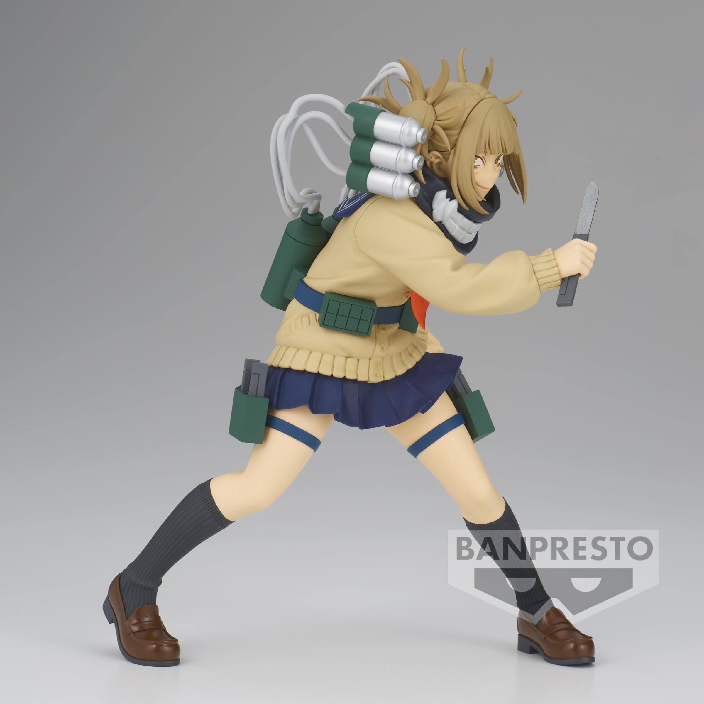 Banpresto MHA Himiko Toga II DX packaging highlights licensing and safe handling.