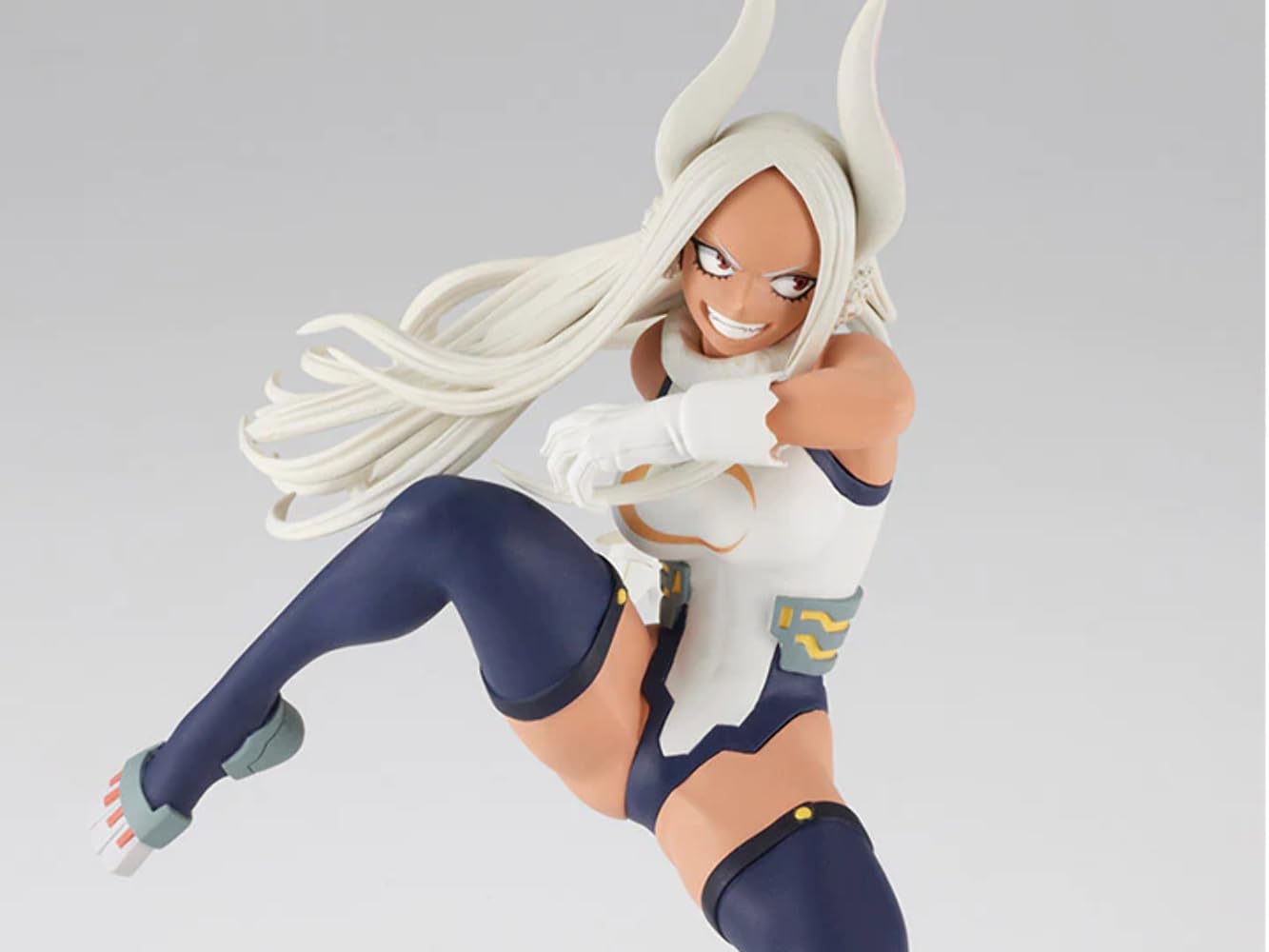 Banpresto Mirko figure in action pose ready for dynamic shelf display.