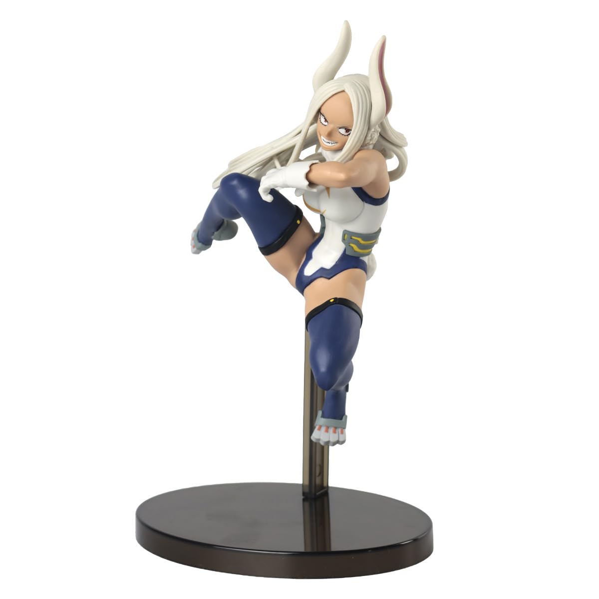 Banpresto Mirko white hair detail enhances collectible display quality.