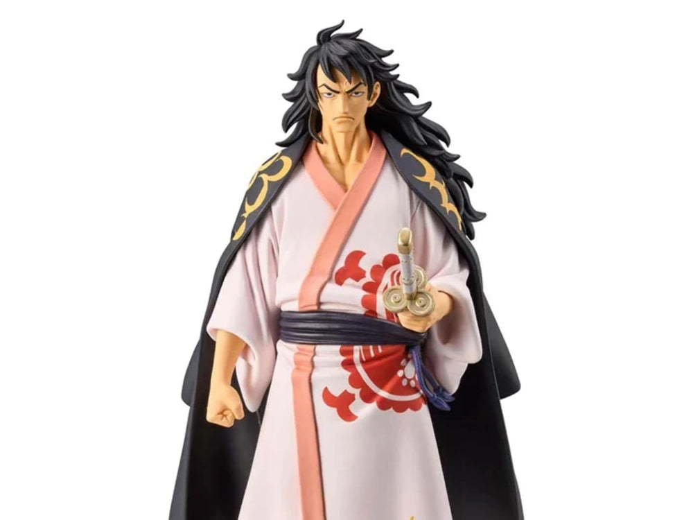 Banpresto Momonosuke standing pose 6-7 inch figure ideal for eye-catching desk displays.