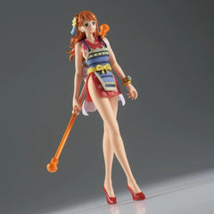 Banpresto Nami Shukko figure packaging shows official licensing for US market.