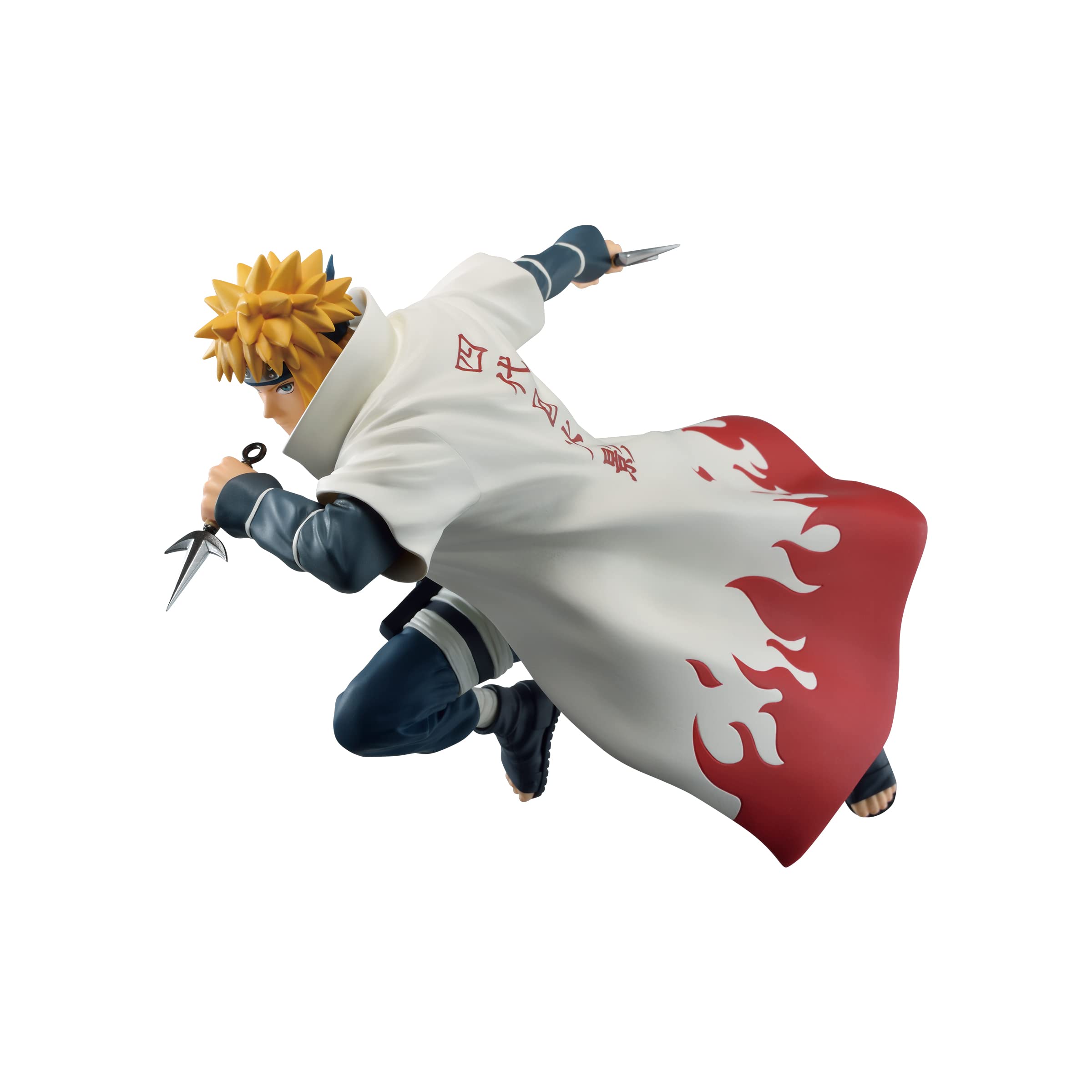 Banpresto Namikaze Minato II statue front view for display.