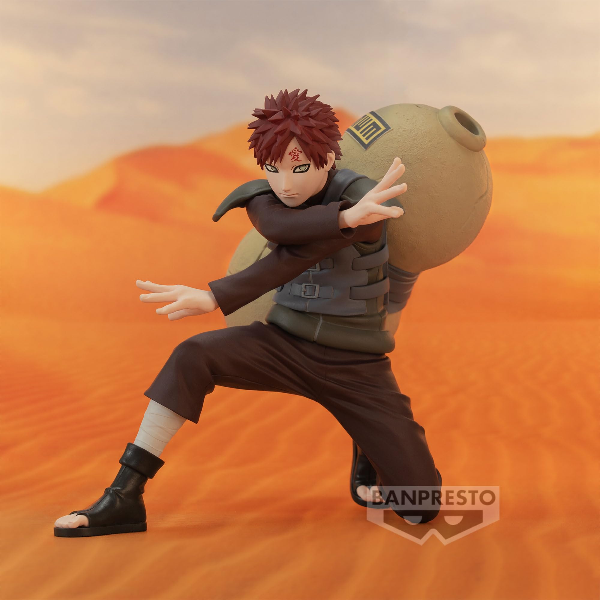 Banpresto Naruto Gaara II side view showing sculpt details