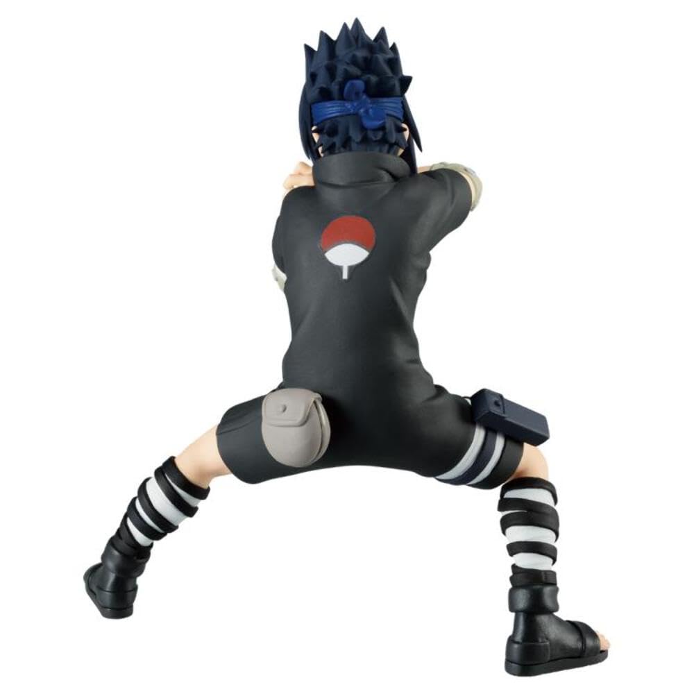 Banpresto Sasuke III figure stands about 5.5 inches for shelves.